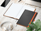 Notizbuch Hardcover Color-Book Ausstattung farbig, DIN A4, Lineatur Punktraster, Blindprägung inkl.