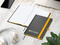Notizbuch Hardcover Color-Book Ausstattung farbig, DIN A5, Lineatur Winkelkaro, Siebdruck-Digital inkl.