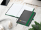 Notizbuch Hardcover Color-Book Ausstattung farbig, DIN A5, Lineatur Winkelkaro, Siebdruck-Digital inkl.