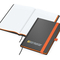 Notizbuch Hardcover Color-Book Ausstattung farbig, DIN A5, Lineatur Winkelkaro, Siebdruck-Digital inkl.