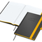 Notizbuch Hardcover Color-Book Ausstattung farbig, DIN A5, Lineatur Winkelkaro, Blindprägung inkl.