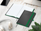 Notizbuch Hardcover Color-Book Ausstattung farbig, DIN A5, Lineatur Winkelkaro, Blindprägung inkl.