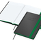 Notizbuch Hardcover Color-Book Ausstattung farbig, DIN A5, Lineatur Winkelkaro, Blindprägung inkl.