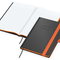 Notizbuch Hardcover Color-Book Ausstattung farbig, DIN A5, Lineatur Winkelkaro, Blindprägung inkl.