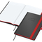 Notizbuch Hardcover Color-Book Ausstattung farbig, DIN A5, Lineatur Winkelkaro, Blindprägung inkl.