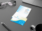 Haftnotizblock Memo-Card Format klein Karton-Umschlag, Haftzettel-Gestaltung weiß, Umschlag-Oberfläche glänzend