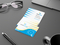 Haftnotizblock Memo-Card Format klein Karton-Umschlag, Haftzettel-Gestaltung individuell, Umschlag-Oberfläche matt
