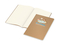 Notizbuch Copy-Book Seiten cremefarben Naturkarton-Softcover farbig, DIN A4, Lineatur Punktraster, Siebdruck-Digital inkl.
