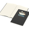 Notizbuch Copy-Book Seiten cremefarben Naturkarton-Softcover farbig, DIN A4, Lineatur Winkelkaro, Siebdruck-Digital inkl.