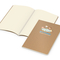 Notizbuch Copy-Book Seiten cremefarben Naturkarton-Softcover farbig, DIN A5, Lineatur Punktraster, Siebdruck-Digital inkl.