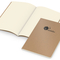 Notizbuch Copy-Book Seiten cremefarben Naturkarton-Softcover farbig, DIN A5, Lineatur Punktraster, Prägung schwarz inkl.