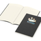 Notizbuch Copy-Book Seiten cremefarben Naturkarton-Softcover farbig, DIN A5, Lineatur Winkelkaro, Siebdruck-Digital inkl.