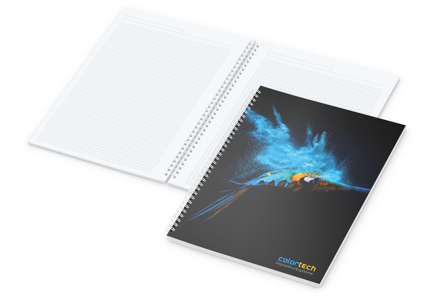 Notizbuch Spiralbindung Meeting-Book 50 Blatt Titel individuell bedruckt, A4+ (225 × 297 mm)