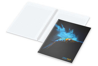 Notizbuch Spiralbindung Meeting-Book 50 Blatt Titel individuell bedruckt, A4+ (225 × 297 mm)