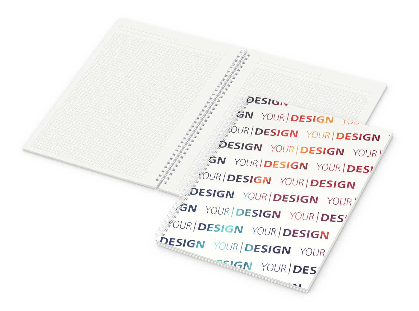 Notizbuch Spiralbindung Bizz-Book RECYCLING 80 Blatt Titel individuell bedruckt, A4+ (225 × 297 mm)