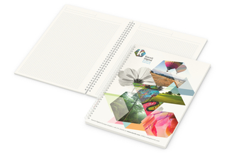 Notizbuch Spiralbindung Bizz-Book RECYCLING 80 Blatt Titel individuell bedruckt, A4+ (225 × 297 mm)