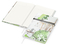 Notizbuch Note-Book RECYCLING Ecken spitz Papier-Hardcover individuell bedruckt, DIN A5, Lineatur Winkelkaro, Einband-Material recyceltes Naturpapier