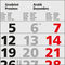 3-Monatskalender Mehrblock Maxi Light 3 mehrsprachig, Länderausgabe Schweiz (D/F/I/GB)