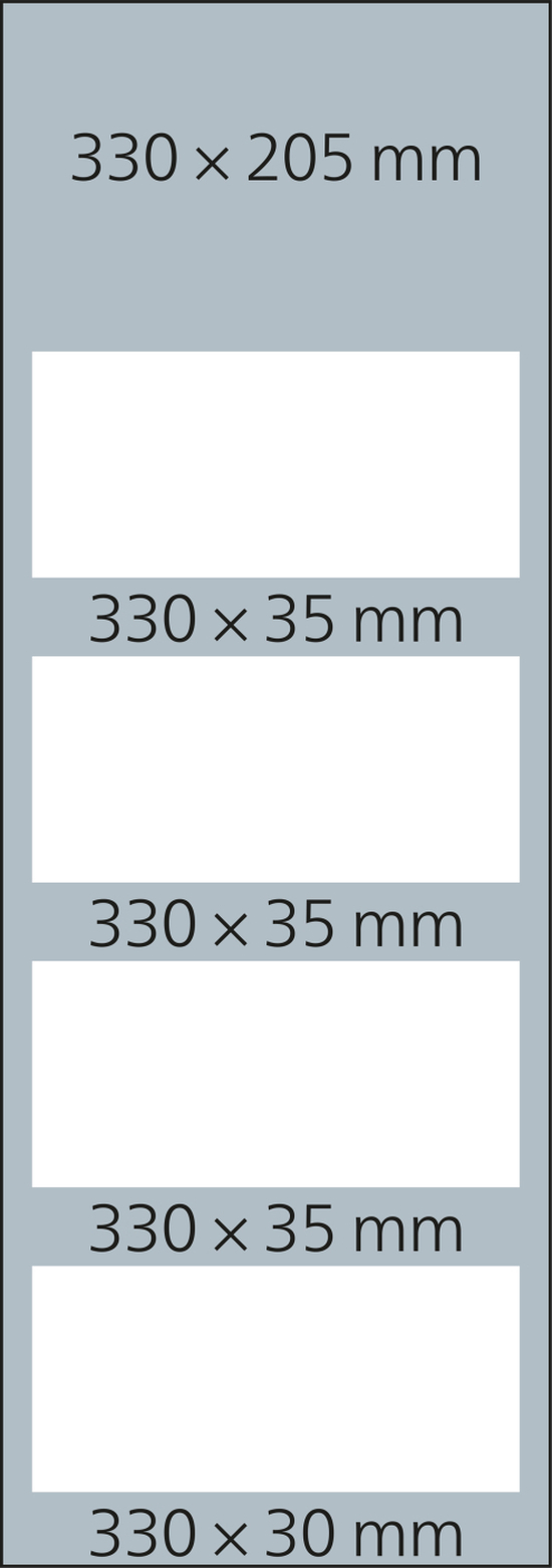 4-Monatskalender Mehrblock Quadro Light 4 mehrsprachig, Länderausgabe Österreich (D/GB/F/I)