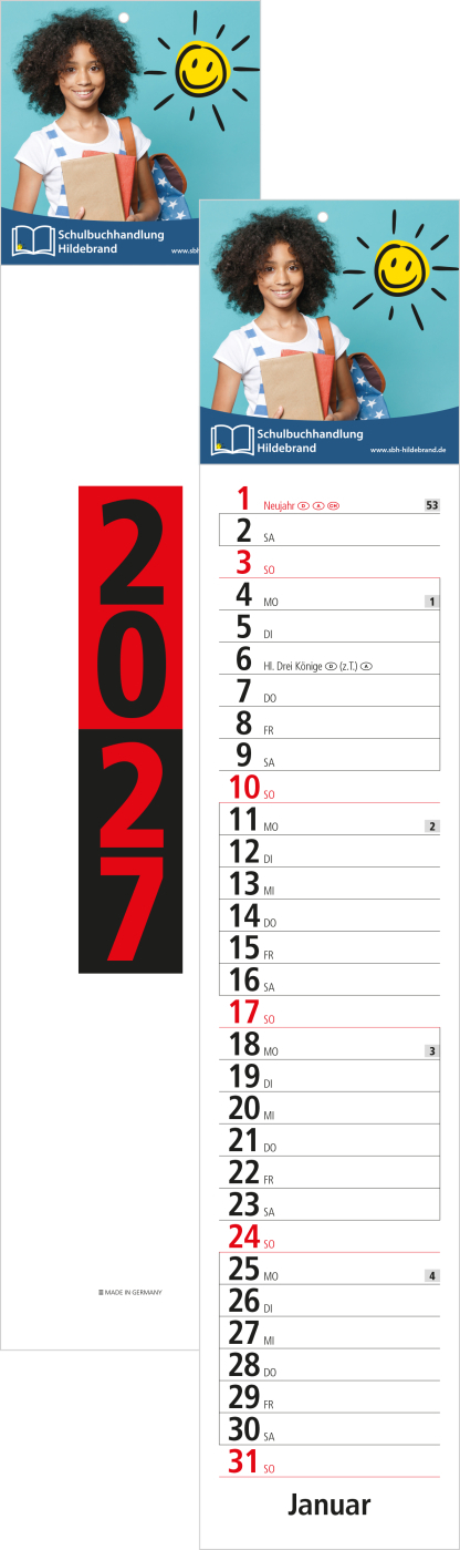 Streifenkalender Trend
