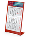 Tischkalender Desktop 3 Color Metallaufsteller farbbeschichtet, Kalendariumslaufzeit 1 Jahr