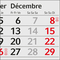 Tischkalender Desktop 3 Color Metallaufsteller farbbeschichtet, Kalendariumslaufzeit 1 Jahr