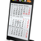 Tischkalender Desktop 3 Color Metallaufsteller farbbeschichtet, Kalendariumslaufzeit 1 Jahr