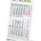Tischkalender Desktop 3 Color Metallaufsteller farbbeschichtet, Kalendariumslaufzeit 1 Jahr