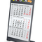 Tischkalender Desktop 3 Color Metallaufsteller farbbeschichtet, Kalendariumslaufzeit 2 Jahre