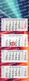 4-Monatskalender Mehrblock Profil 4 EXPRESS Schrift modern