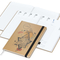 Wochenkalender vorne + Notizen hinten Match-Hybrid Papier-Hardcover, DIN A4, Einband-Material Naturpapier braun