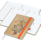 Wochenkalender vorne + Notizen hinten Match-Hybrid Papier-Hardcover, DIN A5, Einband-Material Naturpapier braun
