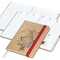 Wochenkalender vorne + Notizen hinten Match-Hybrid Papier-Hardcover, DIN A5, Einband-Material Naturpapier braun