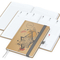 Wochenkalender vorne + Notizen hinten Match-Hybrid Papier-Hardcover, DIN A5, Einband-Material Naturpapier braun