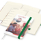 Wochenkalender links + Notizen rechts Match-Hybrid Papier-Hardcover A5, Einband-Material Papier glänzend
