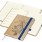 Wochenkalender links + Notizen rechts Match-Hybrid Papier-Hardcover A5, Einband-Material Naturpapier braun