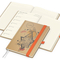 Wochenkalender links + Notizen rechts Match-Hybrid Papier-Hardcover A5, Einband-Material Naturpapier braun