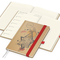 Wochenkalender links + Notizen rechts Match-Hybrid Papier-Hardcover A5, Einband-Material Naturpapier braun