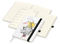 Wochenkalender links + Notizen rechts Match-Hybrid Papier-Hardcover A5, Einband-Material Naturpapier weiß