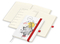 Wochenkalender links + Notizen rechts Match-Hybrid Papier-Hardcover A5, Einband-Material Naturpapier weiß