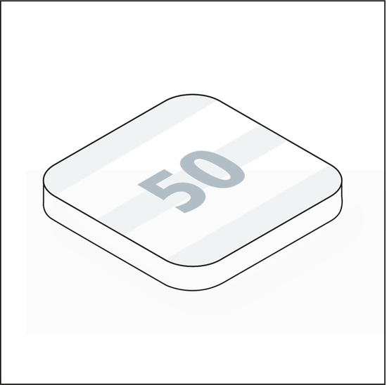 Haftnotiz-Mousepad Haftnotizblock extra groß, Haftzettel-Gestaltung Wochenplaner + Werbung am Kopf