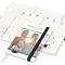 Wochenkalender vorne + Notizen hinten Match-Hybrid RECYCLING Papier-Hardcover A5, Einband-Material recyceltes Naturpapier