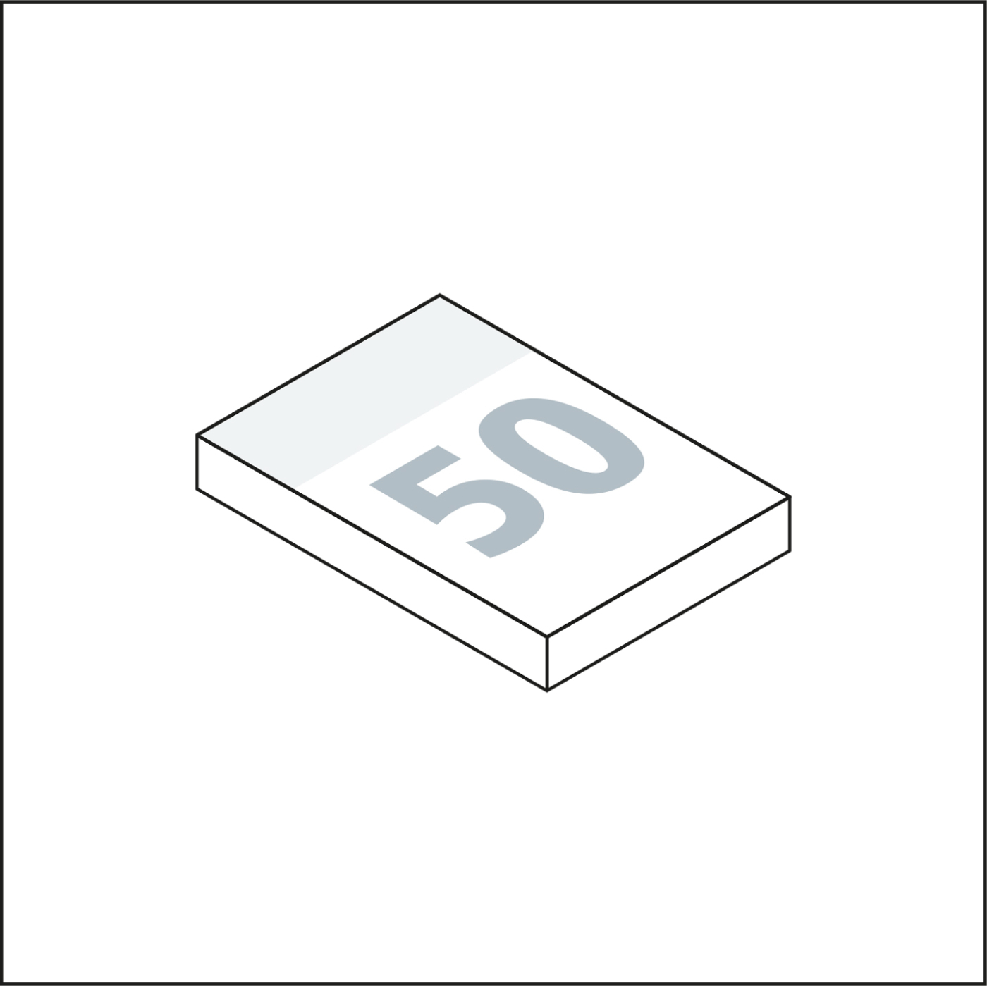 Haftnotizblock Basic 50 × 72 mm Format klein, Blattanzahl 50