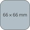 Haftnotizblock Plus Round Ecken abgerundet, 66 × 66 mm