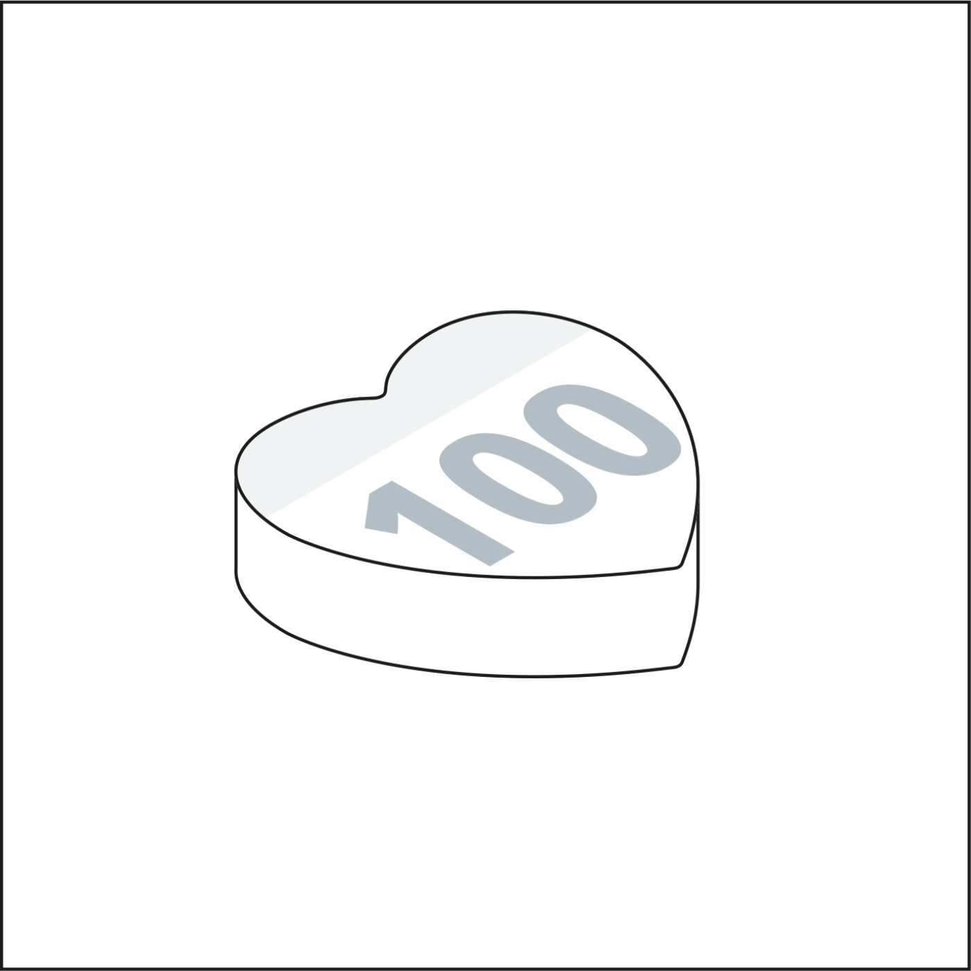 Haftnotizblock Form 100 × 72 mm formgestanzt, Blattanzahl 100, Formstanzung Sprechblase