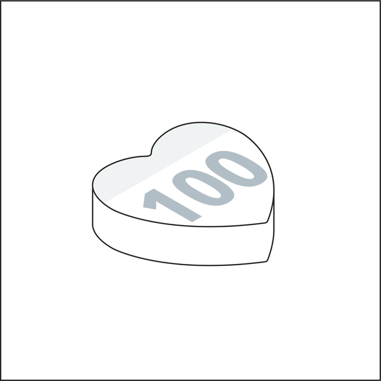 Haftnotizblock Form 72 × 72 mm formgestanzt, Blattanzahl 100, Formstanzung Blume