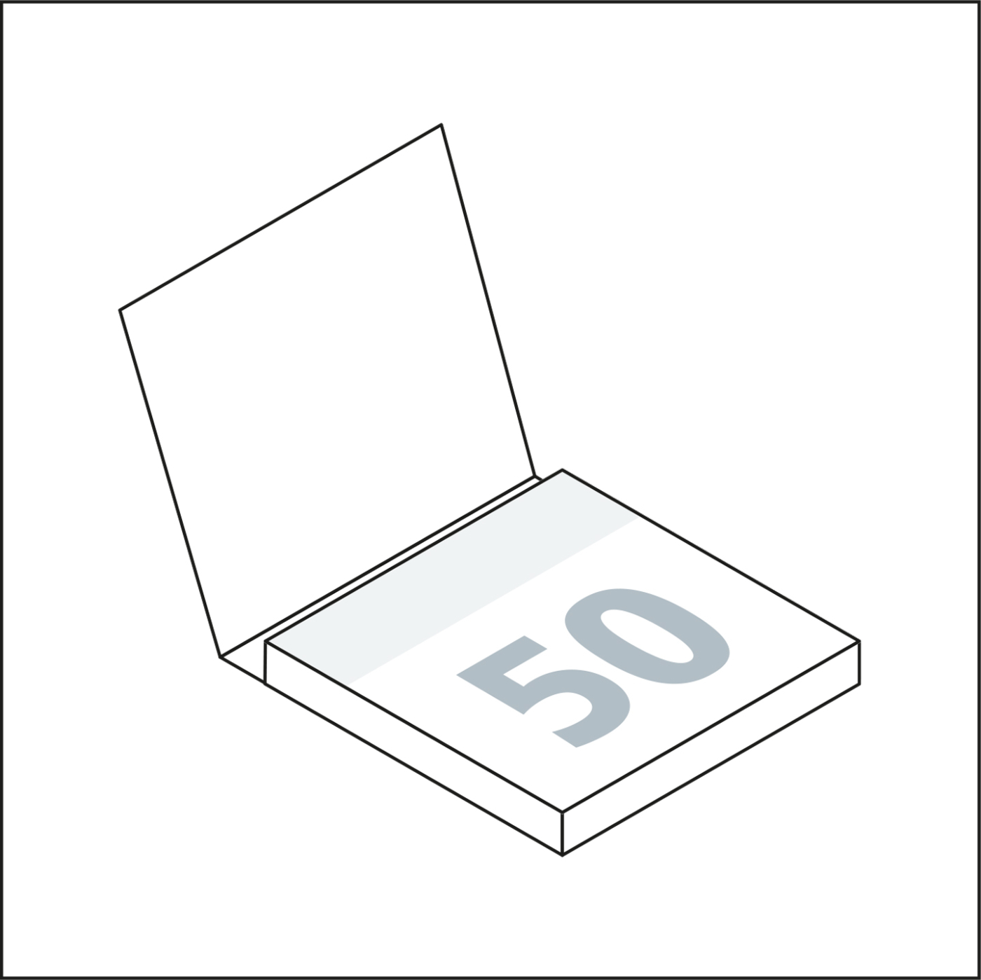 Haftnotizblock Cover Karton Format mittel Karton-Umschlag, Haftzettel-Format/-Gestaltung 72 × 72 mm / individuell, Umschlag-Oberfläche glänzend