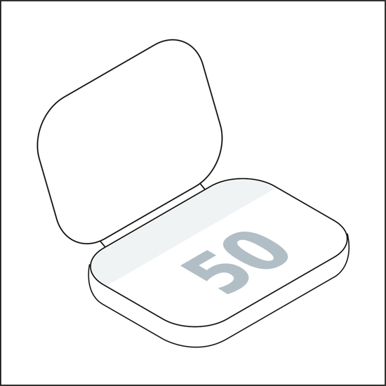 Haftnotizblock Cover Karton Round Ecken abgerundet Karton-Umschlag, 94 × 66 mm, Umschlag-Oberfläche glänzend