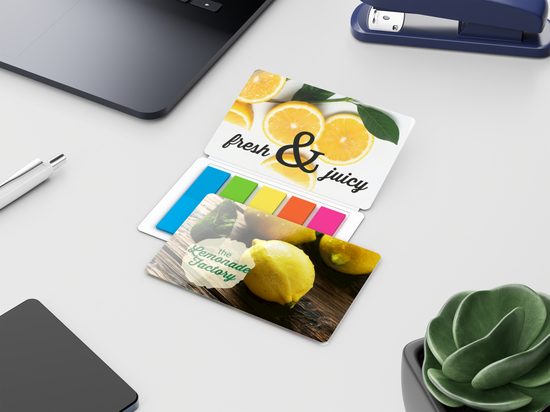 Haftmarker-Set Multi-Card Umschlag mikroperforiert, Haftmarker-Form/-Material Rechteck/Folie, Umschlag-Oberfläche matt