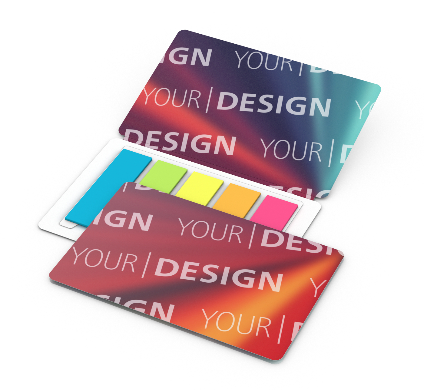Haftmarker-Set Multi-Card Umschlag mikroperforiert, Haftmarker-Form/-Material Rechteck/Papier, Umschlag-Oberfläche matt